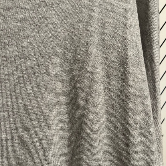 Jones New York Signature Gray Turtleneck with Striped Sleeves - Picture 10 of 11